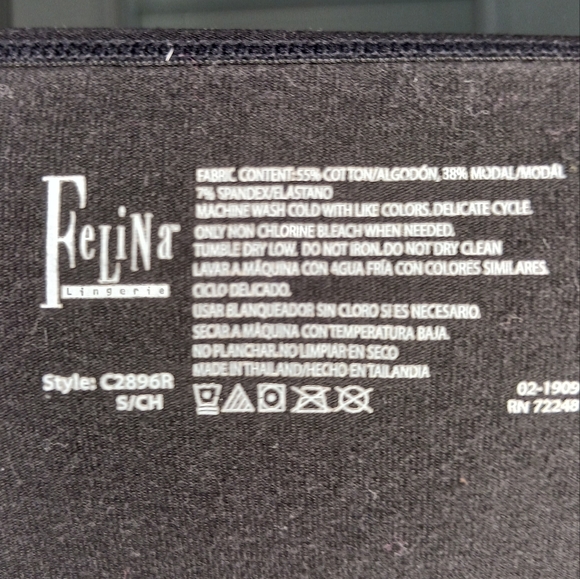 Felina Black Camisole Top Size Small - Picture 4 of 4